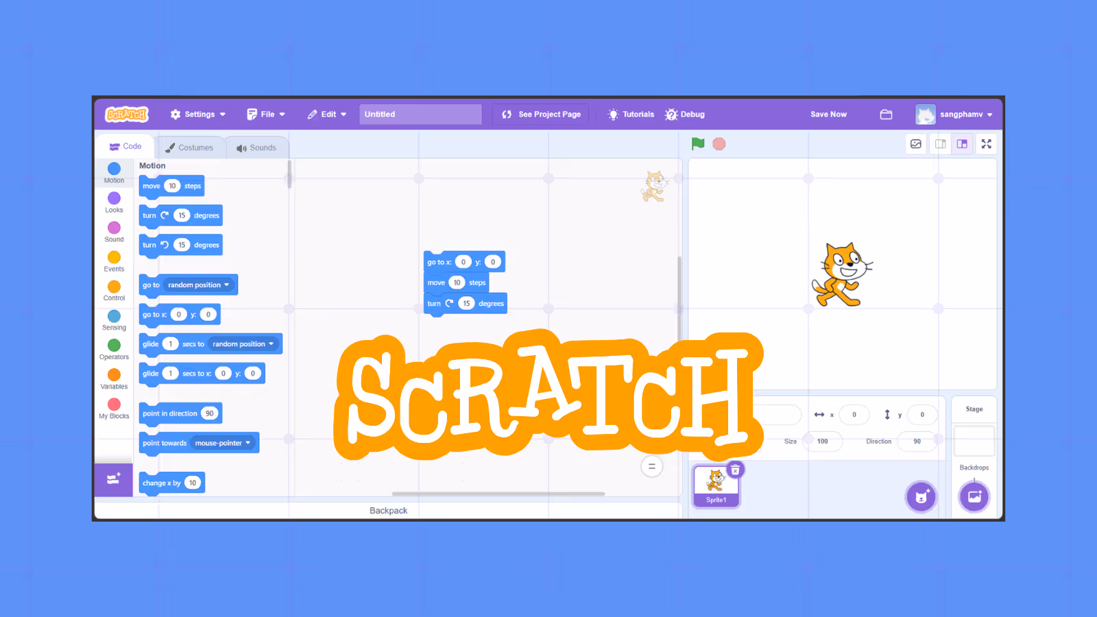 Khám Phá Giao Diện Scratch 3.0 & Chức Năng Từng Khu Vực